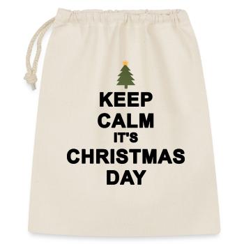 Keep calm Christmas - Gift Bag 40 x 50 cm - nature - Front