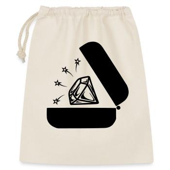 Diamond in box - Gift Bag 40 x 50 cm - nature - Front