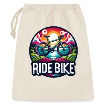 Ride Bike - Montez sur le vélo, cycliste. - Sac cadeau 40 x 50 cm - nature - Devant