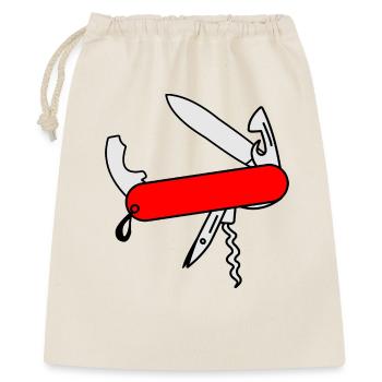 Red survival knife - Gift Bag 40 x 50 cm - nature - Front