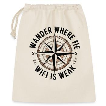 Hiking - Wander Whrere The Wi-Fi is Weak - Gift Bag 40 x 50 cm - nature - Front