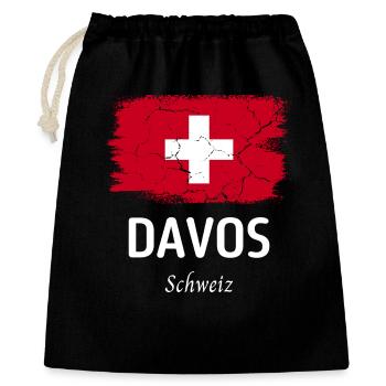 Davos - Sac cadeau 40 x 50 cm - noir - Devant