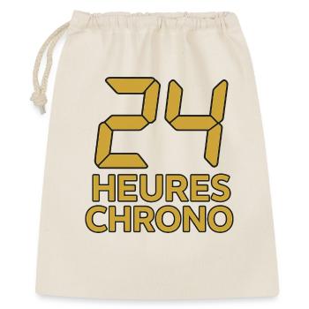 Design T-Shirt 24 Stunden Serie + Tassen, Taschen - Geschenkbeutel aus Baumwolle (40 x 50 cm) - Natur - Vorne