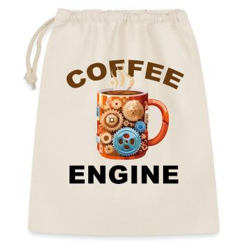 Coffee Engine - Funny Coffee - Gift Bag 40 x 50 cm - nature - Front
