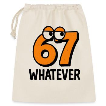 Six Seven Whatever Italian Brainrot Humor Meme  - Geschenkbeutel aus Baumwolle (40 x 50 cm) - Natur - Vorne