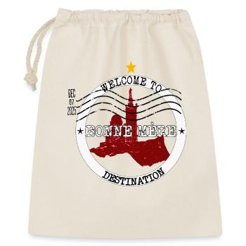 Bonne Mère Marseille – Vintage-Notre-Dame-Briefmarke - Geschenkbeutel aus Baumwolle (40 x 50 cm) - Natur - Vorne