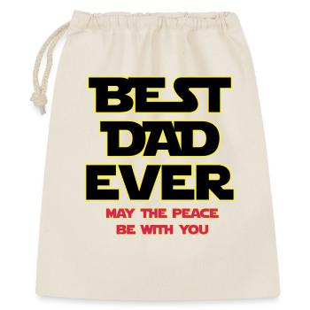 Best Dad Ever Neon Outline - Gift Bag 40 x 50 cm - nature - Front