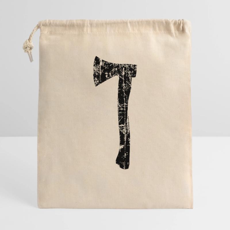 Beil oder Axt (Vintage) Geschenkbeutel aus Baumwolle (40 x 50 cm)