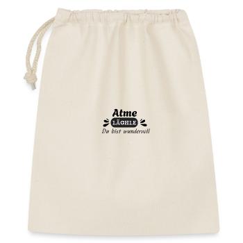 Atme läche Du bist wunderwoll - Frauen Design - Sac cadeau 40 x 50 cm - nature - Devant
