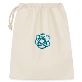 Blue braided knot design - Gift Bag 40 x 50 cm - nature - Front