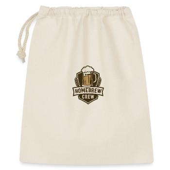 Home Brewery Crew Emblem - Gift Bag 40 x 50 cm - nature - Front