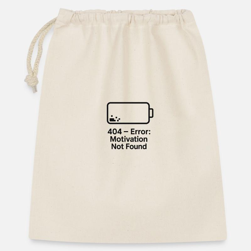 Error 404 Motivation Not Found - Gift Bag 40 x 50 cm - nature