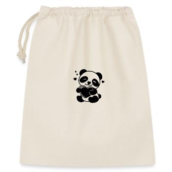 Soft Heart Panda - Gift Bag 40 x 50 cm - nature - Front