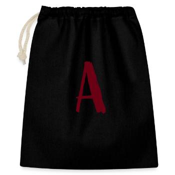 Artistic written A-design - Gift Bag 40 x 50 cm - black - Front