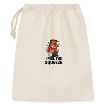 WC Stuhlgang Toilette Witzig Kinder - Geschenkbeutel aus Baumwolle (40 x 50 cm) - Natur - Vorne