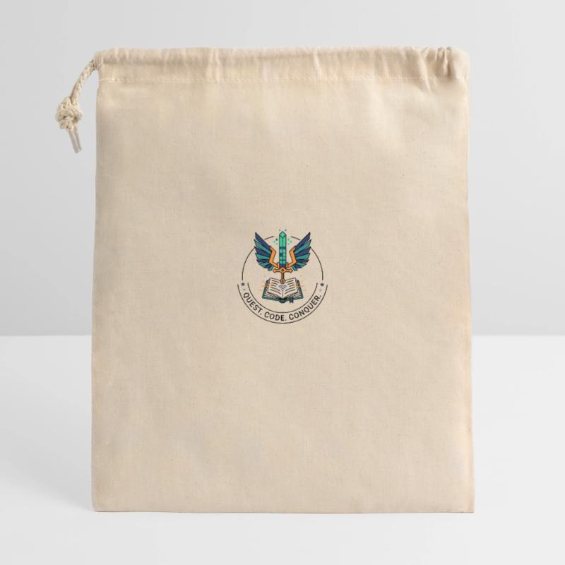 Quest. Code. Conquer Emblem Geschenkbeutel aus Baumwolle (40 x 50 cm)