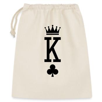 Roi des cartes - Sac cadeau 40 x 50 cm - nature - Devant