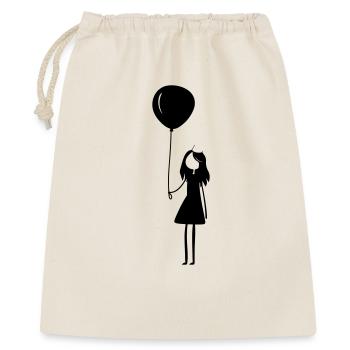 Birthday Balloon Girl Child - Gift Bag 40 x 50 cm - nature - Front