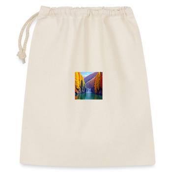 Waterfall Autumn Golden Forest - Gift Bag 40 x 50 cm - nature - Front