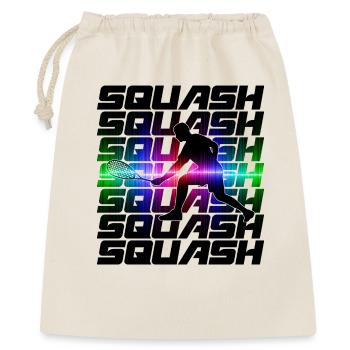 design sport de squash - Sac cadeau 40 x 50 cm - nature - Devant