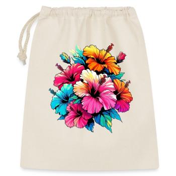 Hibiscus Flowers - Gift Bag 40 x 50 cm - nature - Front