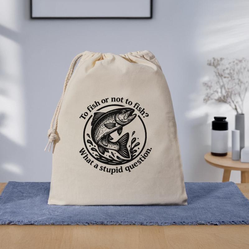 Fish Source Question Motive Gift Bag 40 x 50 cm