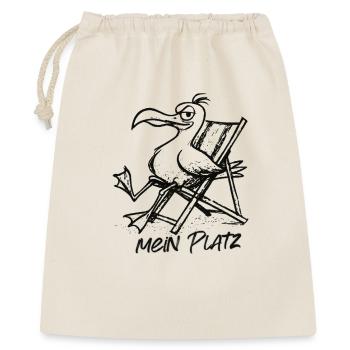 Pélican sur la chaise longue – Chez moi - Sac cadeau 40 x 50 cm - nature - Devant