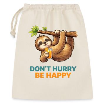 Relaxing Sloth Don’t Hurry - Gift Bag 40 x 50 cm - nature - Front