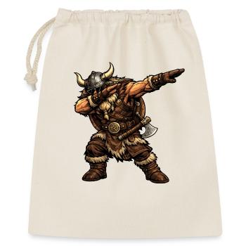 Dabbing Wikinger - Geschenkbeutel aus Baumwolle (40 x 50 cm) - Natur - Vorne