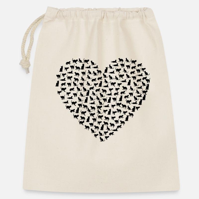 Chat - Sac cadeau 40 x 50 cm - nature