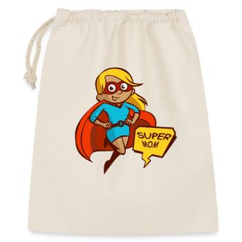 Super Mutter - Geschenkbeutel aus Baumwolle (40 x 50 cm) - Natur - Vorne