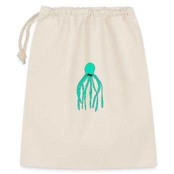 Octopus turquoise - Gift Bag 40 x 50 cm - nature - Front