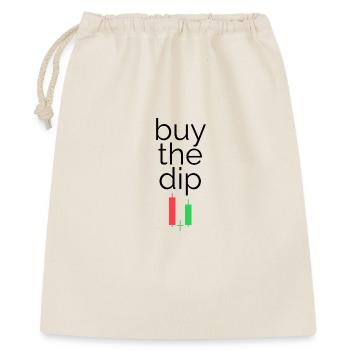 Buy the dip - Für alle Finance Bros - Geschenkbeutel aus Baumwolle (40 x 50 cm) - Natur - Vorne