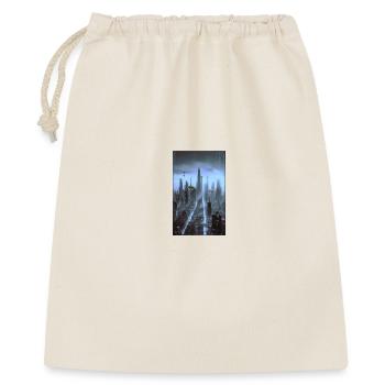 Futuristic cityscape at night - Gift Bag 40 x 50 cm - nature - Front