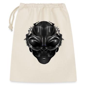 Portrait fantasmé d’un être extraterrestre - Sac cadeau 40 x 50 cm - nature - Devant