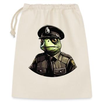 Police des tortues - Sac cadeau 40 x 50 cm - nature - Devant