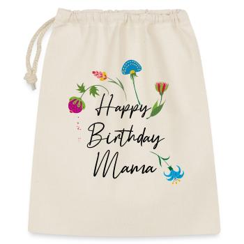 Joyeux anniversaire maman - Sac cadeau 40 x 50 cm - nature - Devant