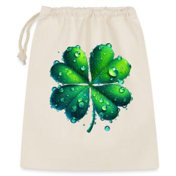 Trèfle à quatre feuilles - Sac cadeau 40 x 50 cm - nature - Devant