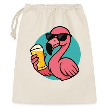 Tropical Drunkbird - Geschenkbeutel aus Baumwolle (40 x 50 cm) - Natur - Vorne