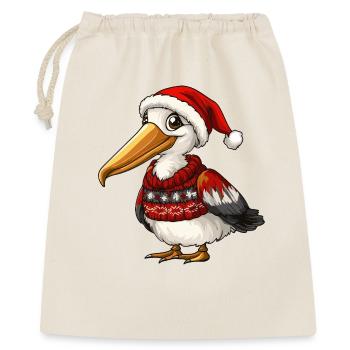 Noël Pélican Bird - Sac cadeau 40 x 50 cm - nature - Devant