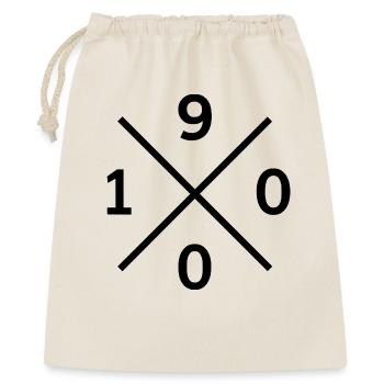 1900 Mönchengladbach Fan Shirt, Top, Socken - Geschenkbeutel aus Baumwolle (40 x 50 cm) - Natur - Vorne