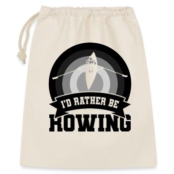 Blague sur les rameurs - Sac cadeau 40 x 50 cm - nature - Devant