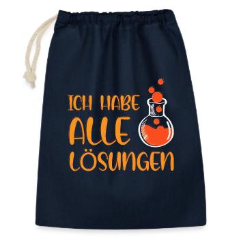 Chemistry Chemist Chemistry Teacher Funny Science - Gift Bag 30 x 45 cm - navy - Front