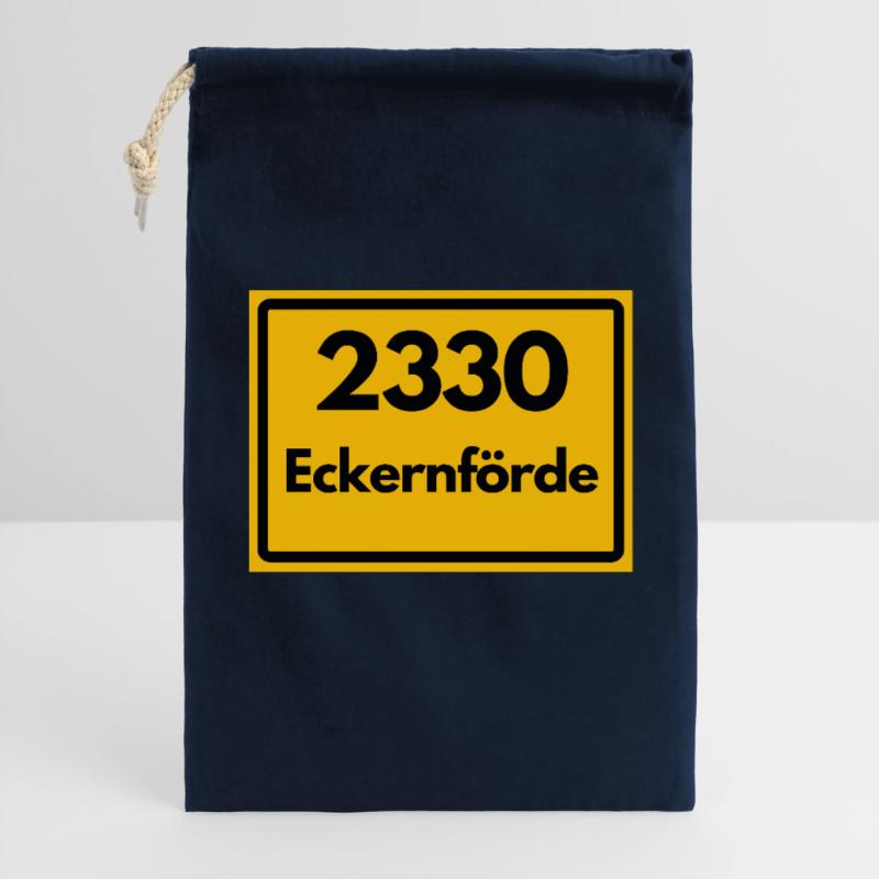 OLD POSTCODE POSTCODE RETRO 2330 ECKERNFÖRDE FJORD Gift Bag 30 x 45 cm