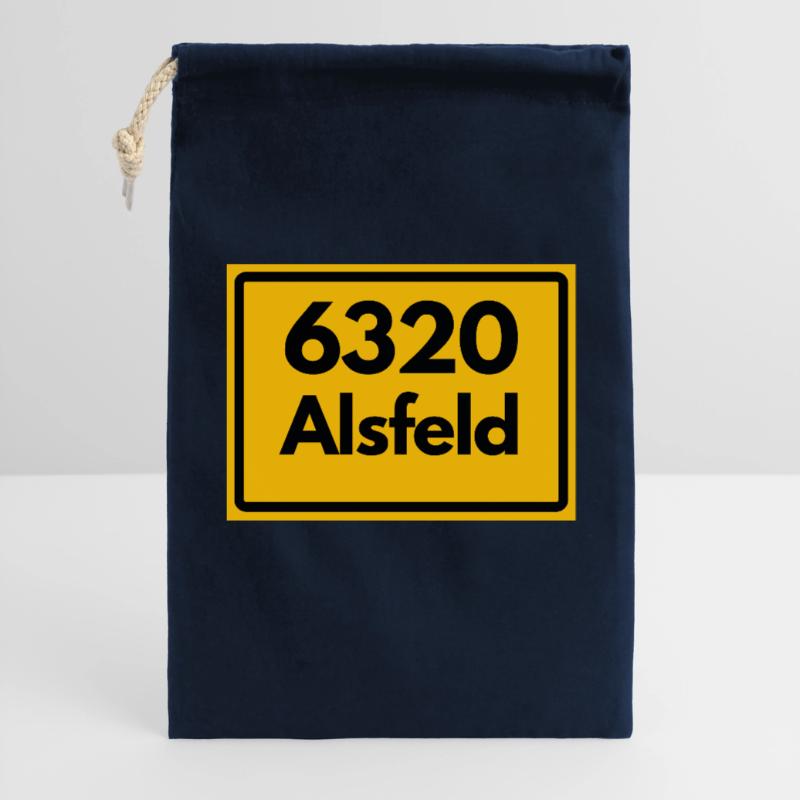 OLD POSTCODE POSTCODE RETRO 6320 ALSFELD – RATHAUS Gift Bag 30 x 45 cm