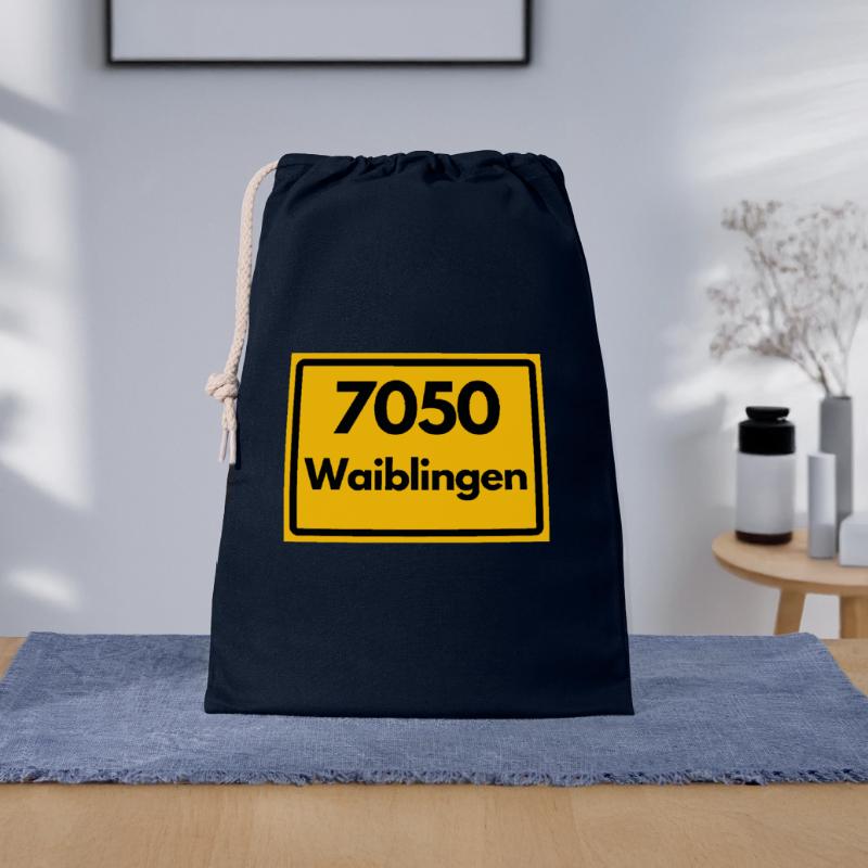 OLD POSTCODE POSTCODE RETRO 7050 WAIBLINGEN HEIMAT Gift Bag 30 x 45 cm