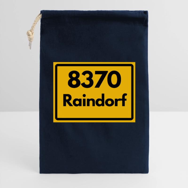 OLD POSTCODE POSTCODE RETRO 8370 RAINDORF HEIMATT Gift Bag 30 x 45 cm
