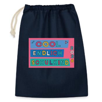 Finally a schoolchild - Gift Bag 30 x 45 cm - navy - Front