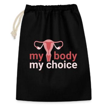 my body. my_choice. - Gift Bag 30 x 45 cm - black - Front