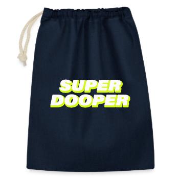 SUPER DOOPER - Sac cadeau 30 x 45 cm - marine - Devant
